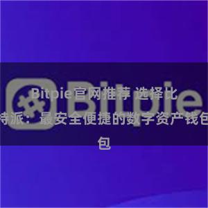 Bitpie官网推荐 选择比特派：最安全便捷的数字资产钱包