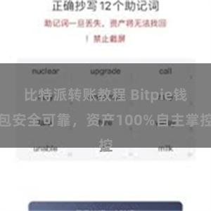 比特派转账教程 Bitpie钱包安全可靠，资产100%自主掌控