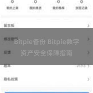 Bitpie备份 Bitpie数字资产安全保障指南