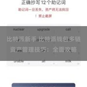 比特派新手 比特派钱包多链资产管理技巧：全面攻略