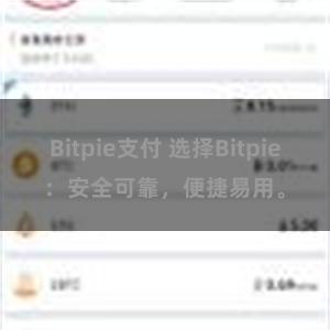 Bitpie支付 选择Bitpie：安全可靠，便捷易用。