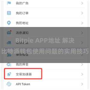 Bitpie APP地址 解决比特派钱包使用问题的实用技巧