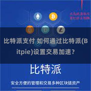 比特派支付 如何通过比特派(Bitpie)设置交易加速？